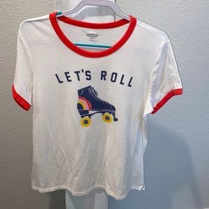 Old Navy “Let’s Roll” Ringer Tee